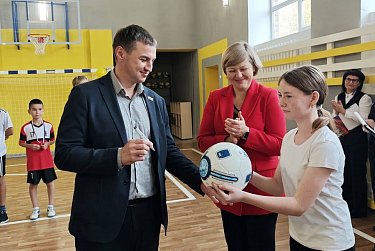 В школе – новый спортзал