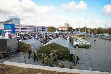 В Оренбурге работает передвижная выставка трофейной техники НАТО