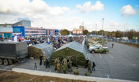 В Оренбурге работает передвижная выставка трофейной техники НАТО
