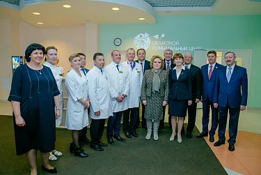 Официальная делегация посетила перинатальный центр и ПО «Стрела»