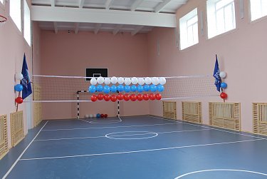 Обновлен спортзал Полибинской школы
